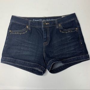 I Jeans by Buffalo dark wash denim jeans shorts